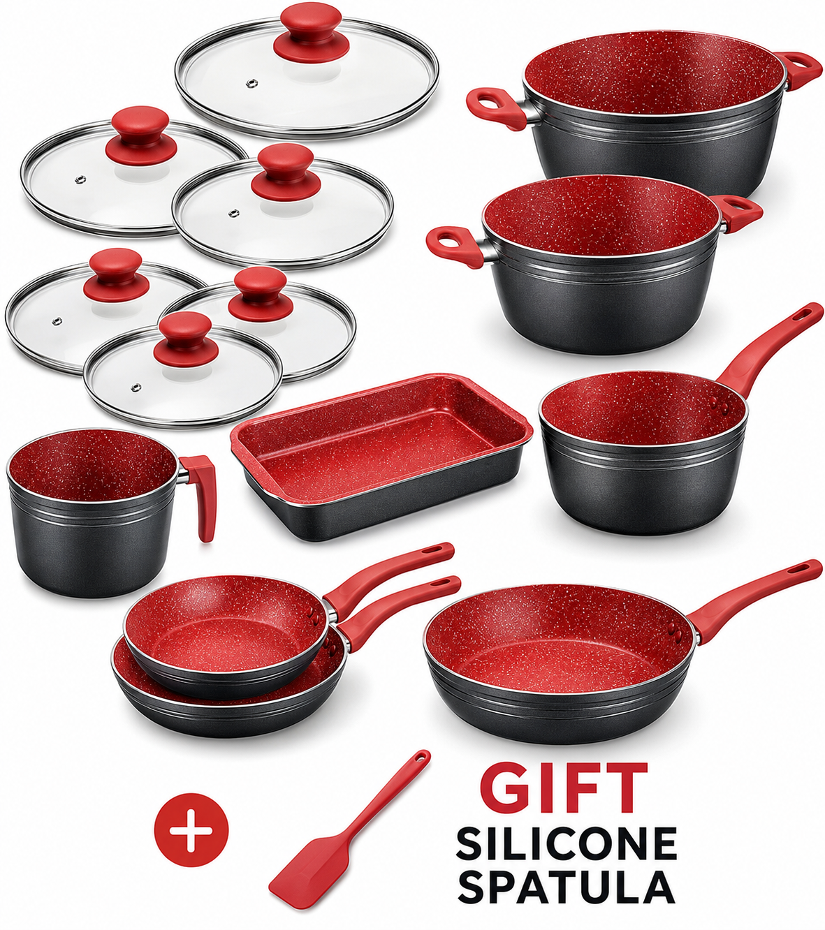 TAKE 14, PAY 8 – Complete 14-Piece Cookware Set