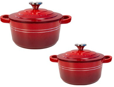 SUPREME DUO – 2-Piece Red Casserole Set